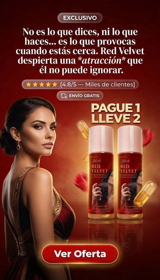Red Velvet - Splash con Feromonas / Pague 1 Lleve 2 - 250ml